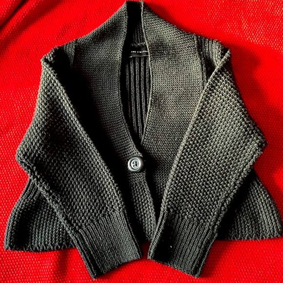 Sweater cardigan cropped- black - Picture 6 of 8